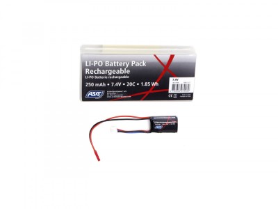 Acumulator LiPo 7.4 V 250 mAh 20C ASG foto