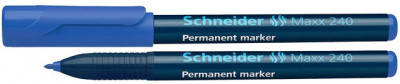 Permanent Marker Schneider Maxx 240, Varf Rotund 1-2mm - Albastru foto