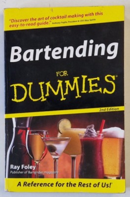 BARTENDING FOR DUMMIES by RAY FOLEY , 2003 foto