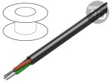 Cablu litat 3x22AWG neecranat PVC 30m 300V
