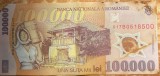100000 LEI 2001, BANCNOTA POLIMER, PUTIN CIRCULATA DAR PATATA, VEZI POZE..