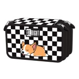 Penar echipat, 3 fermoare, St Majewski, St. Right Sleepy Corgi, Negru-Alb