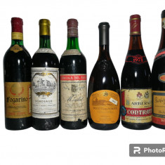 LOT 9 - 6 STICLE DE VIN ROȘU - RECOLTARE 1964/66/69/72/73/76