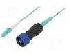 Conector fibra optica, {{Subtip conector}}, 1 pini, BULGIN - PXF4050CAB