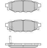 Placute frana spate Subaru Brz, 06.2012-, marca SRLine S70-1610