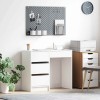 VidaXL Birou cu sertar cu raft Alb 90 x 37.5 x 75 cm Lemn compozit 869490