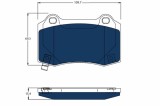 TRW GDB4171BTE ELECTRIC BLUE set placute frana,frana disc