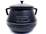 Oala Fonta Emailata cu Capac Garcima Guison, 10 Litri, Gatit Profesional, Inductie, Vitroceramica