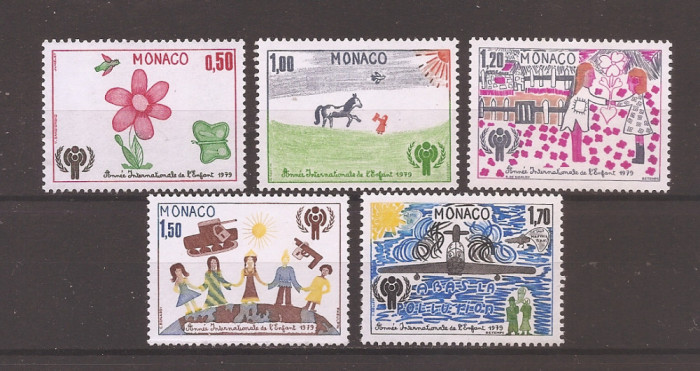Monaco 1979 - Anul Internațional al Copilului - Tablouri pentru copii, MNH