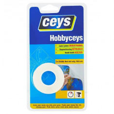 Bandă Ceys Hobbyceys, dublu adezivă, adezivă, 2 m x 15 mm