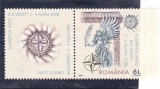 SUMMITUL NATO BUCURESTI,,Lp.1798,TIMBRU CU VINIETA 2008, MNH ** ROMANIA ., Istorie, Nestampilat