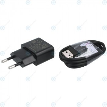 &amp;Icirc;ncărcător de voiaj Sony QuickCharge 1500mAh UCH20 incl. Cablu de date USB tip C negru 1295-7081 UCB20 foto