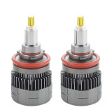 Set 2 LED-uri Auto Techstar&reg; 360, H11, 45w, 6000 Lumeni, 6500K, AUTO, 12-24 Volti, CSP, Canbus, Miez Cupru, Radiator Aluminiu