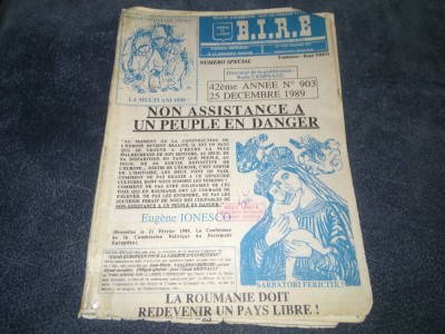 REVISTA BIRE 25 DECEMBRIE 1989 foto