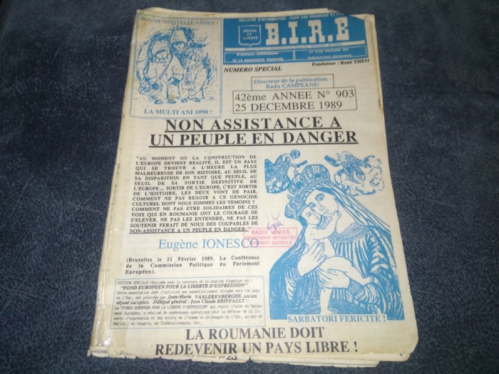 REVISTA BIRE 25 DECEMBRIE 1989