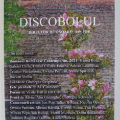 DISCOBOLUL , REVISTA DE CULTURA EDITATA DE CONSILIUL JUDETEAN ALBA , SERIE NOUA , ANUL XXV , NR. 289 -290 -291 , IANUARIE - MARTIE , 2022