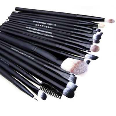 Set 20 Pensule Make Up Profesioniste Pentru Fond De Ten Buze Pleoape Eyeliner foto