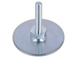 Picioruş oţel cu bază diametru 60mm M8, lungime tijă 40mm
