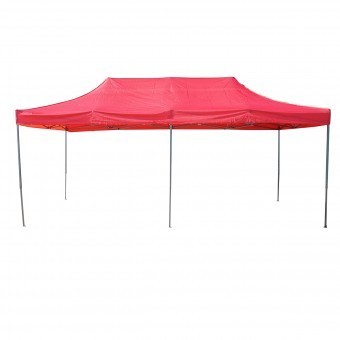 Cort tip pavilion rosu 3mx6m, inaltime reglabila, pliabil Breckner Germany foto