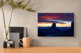 Tablou Canvas pe tema Apusul &icirc;n Deșertul Pictural, 39 x 26 cm, CMCLASS