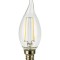 Set 7x Becuri LED tip flacara SUNSEED, filament E14, Alb cald 2700 K - RESIGILAT