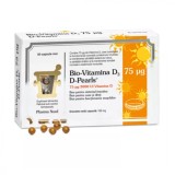 Cumpara ieftin D-Pearls Bio-Vitamina D3, 3000 UI, 80 capsule, Pharma Nord