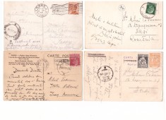 IASI-MIHAI CODREANU-4 CARTI POSTALE ADRESATE SCRIITORULUI MIHAI CODREANU LA IASI foto