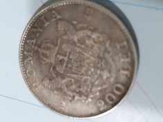 Moneda 200 lei 1942 regele Mihai ,moneda folosita, foto