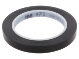 Bandă de marcare neagră 33m x 12mm