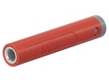 Conector banană 4mm roșu nichelat ST&Auml;UBLI 30VAC 60VDC 32A cod 64.2064-22