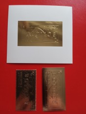FUJEIRA, APOLLO 8 - GOLD PERF./IMPERF. MNH foto