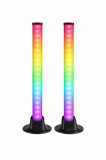 Set Bare Luminoase LED RGB Livarno, Sincronizare muzica, telecomanda , 2 bucati