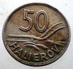 7.142 SLOVACIA WWII 50 HALIEROV 1941 foto
