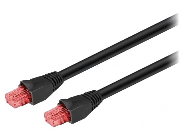 Patch Cord U/UTP Cat6 Negru 40m 24AWG