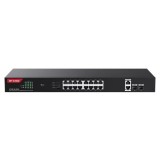 Switch 16 porturi Gigabit PoE, 2 x RJ45 Gigabit Uplink, 2 x SFP Gigabit, 1U - IP-COM G1120P-16-250W