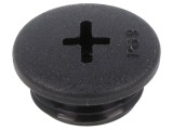 Capac de Protecție PG9 Poliamidă Neagră 6mm 10buc