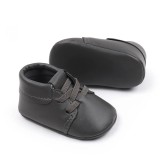 Pantofiori gri pentru baietei - Stan (Marime Disponibila: 6-9 luni (Marimea 19