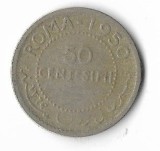 Moneda 50 centesimi 1950 - Somalia, 3,8 g argint