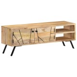 Cumpara ieftin Comoda TV, 110x30x40 cm, lemn masiv de mango