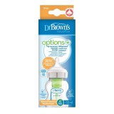 Biberon anti-colici cu gat larg Options+, 150ml, Dr. Brown&#039;s