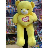 Urs imens galben de plus cu inima 1,1m