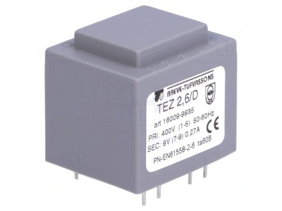 Transformator &amp;Icirc;ncapsulat 2,5VA 9V PCB foto