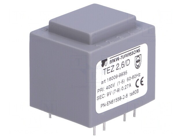 Transformator &Icirc;ncapsulat 2,5VA 9V PCB