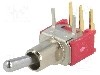Intrerupator basculant, 2 pozitii, mod comutare ON-ON, SPDT, SALECOM ELECTRONICS - SKS06LP foto
