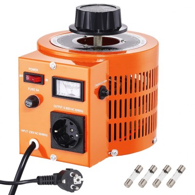 Autotransformator variabil VARIAC variator de tensiune 1000W Priza foto