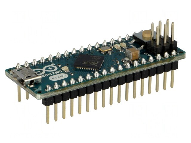 Arduino Micro cu Pini Header ATMEGA32U4 USB B Micro