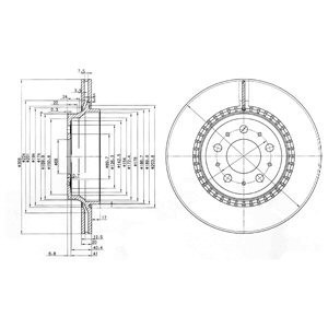 Disc frana VW TRANSPORTER IV bus (70XB, 70XC, 7DB, 7DW, 7DK) (1990 - 2003) KRIEGER 0950004339 foto