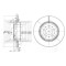 Disc frana VW TRANSPORTER IV platou / sasiu (70XD) (1990 - 2003) KRIEGER 0950004339