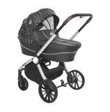 Carucior set 3 in 1 Lorelli, Ramona, cadru din aluminiu, 0 - 22 kg, Silver Stripe