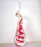 Cumpara ieftin UNICAT Sculptura cristal masiv, trapped sommerso &ndash; Forma fluida &ndash; Murano Venetia